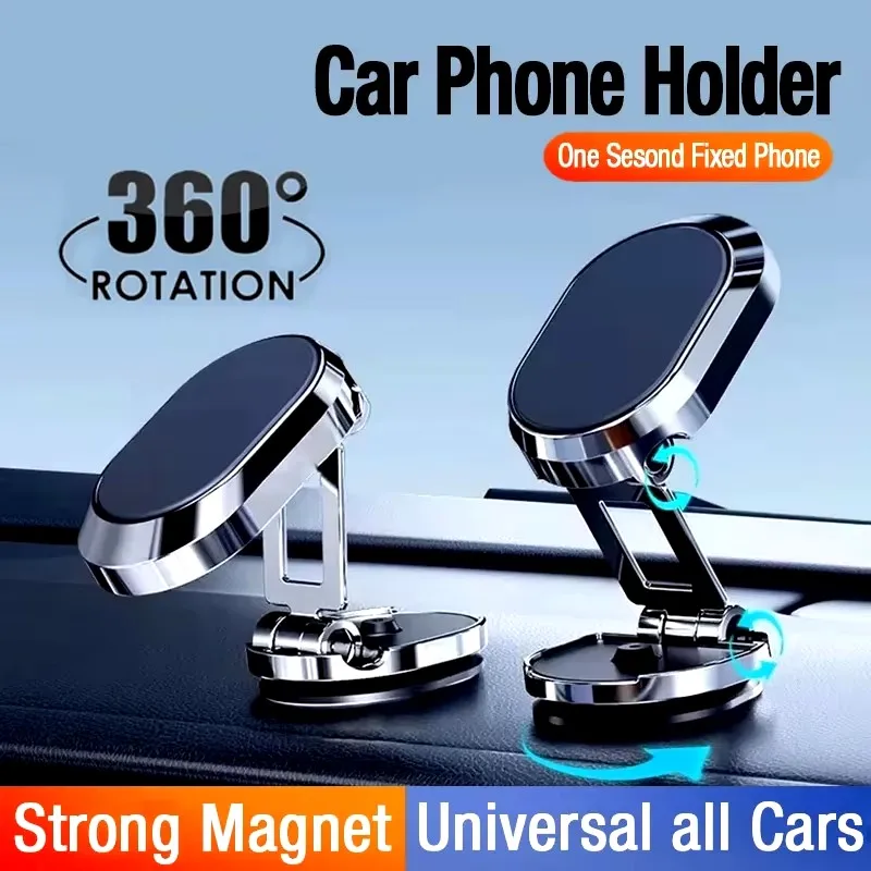 Car Phone Holder Magnetic - Penyangga Ponsel Magnetik untuk Mobil, Braket