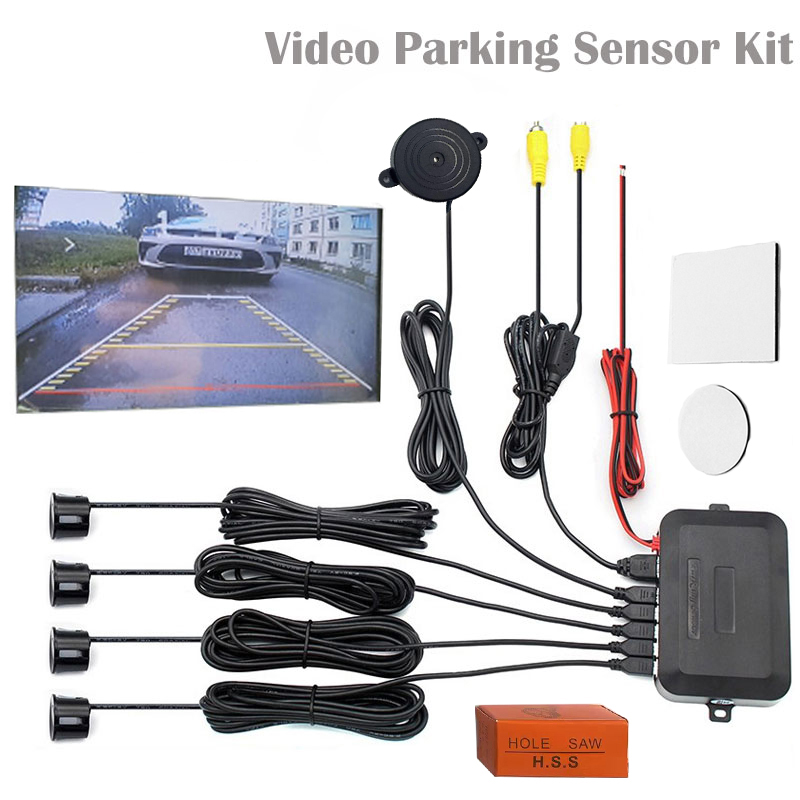 Car Accessories Online - Kit Sensor parkir Video mobil, alat