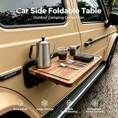 Car Accessories Online - Meja Lipat Kayu yang Mudah Dipasang