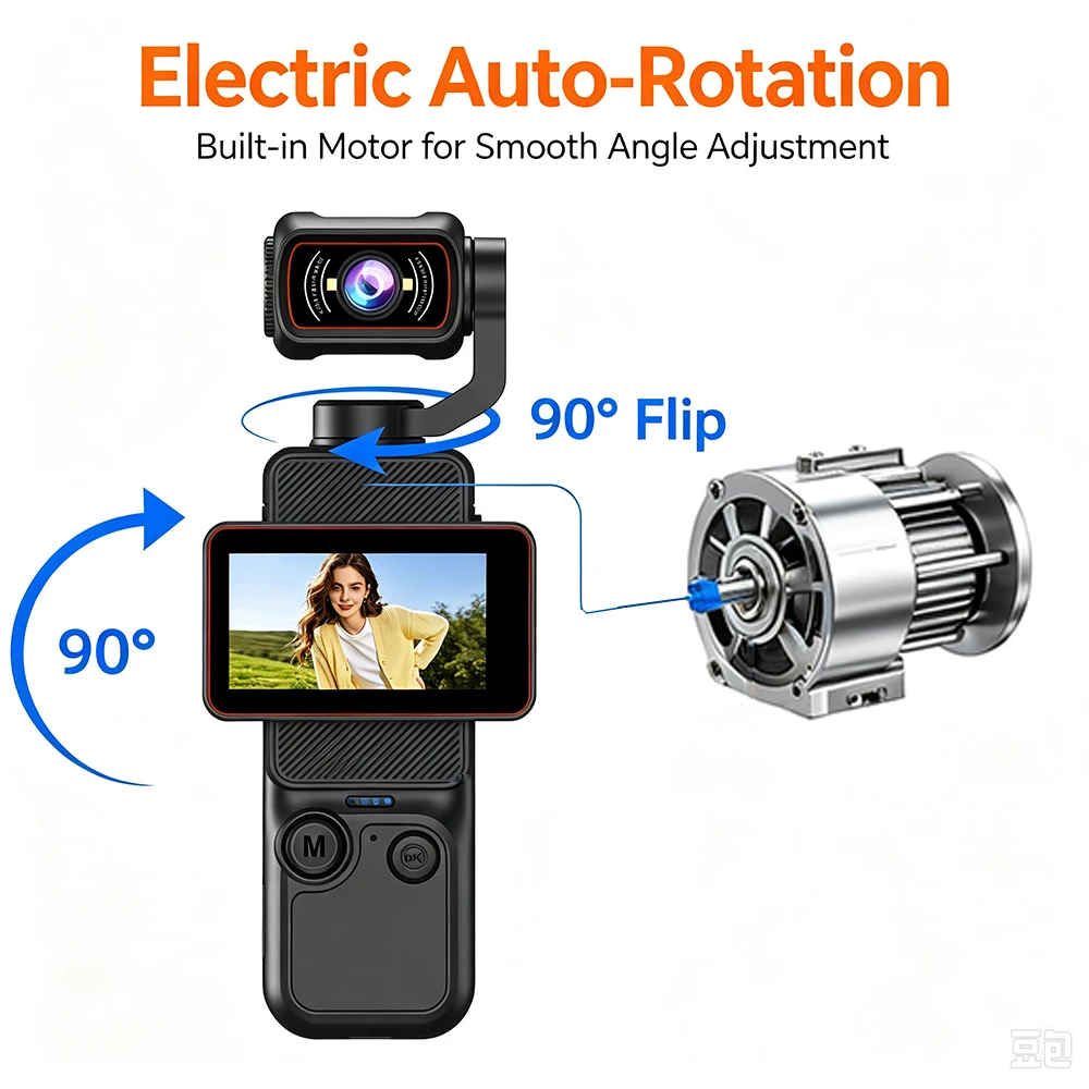 Car Accessories Online - Kamera Vlog Genggam Saku Baru, 270