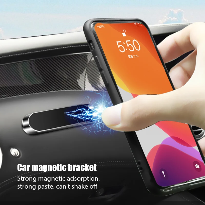 Car Phone Holder Magnetic - Penyangga Telepon Magnetik untuk Mobil, Dapat
