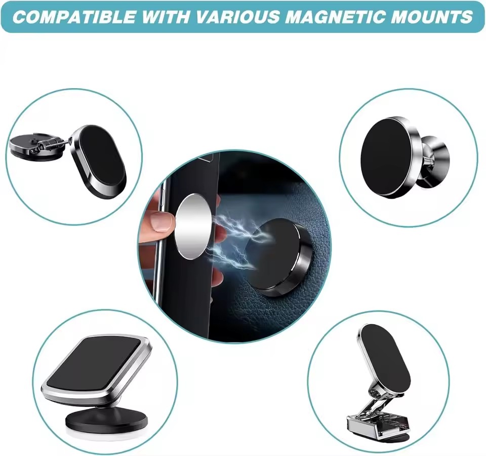 1/50Pcs Pelat Logam Magnetik U - Car Phone Holder Magnetic ulasan dan harga