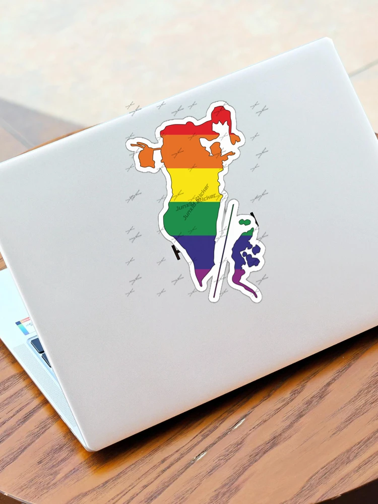 135 Gay pelangi garis stiker b - Car Accessories Bahrain ulasan dan harga