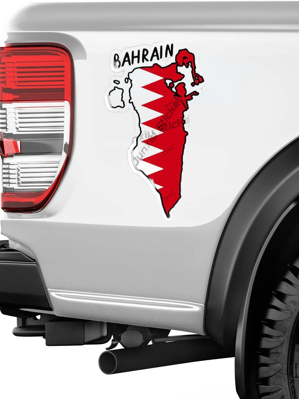 135 garis besar dengan bendera - Car Accessories Bahrain ulasan dan harga