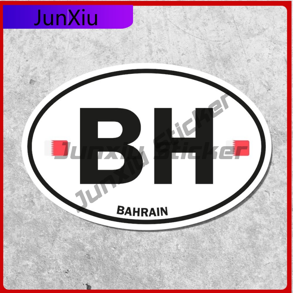 Stiker Bendera Bahrain Berbent - Car Accessories Bahrain ulasan dan harga